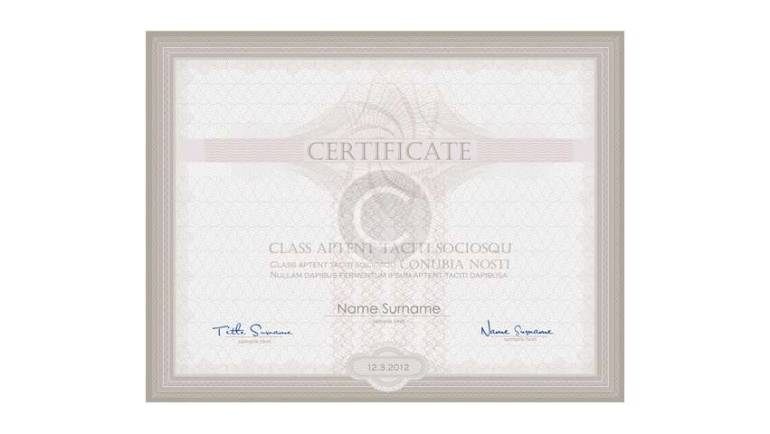 Certificate 3